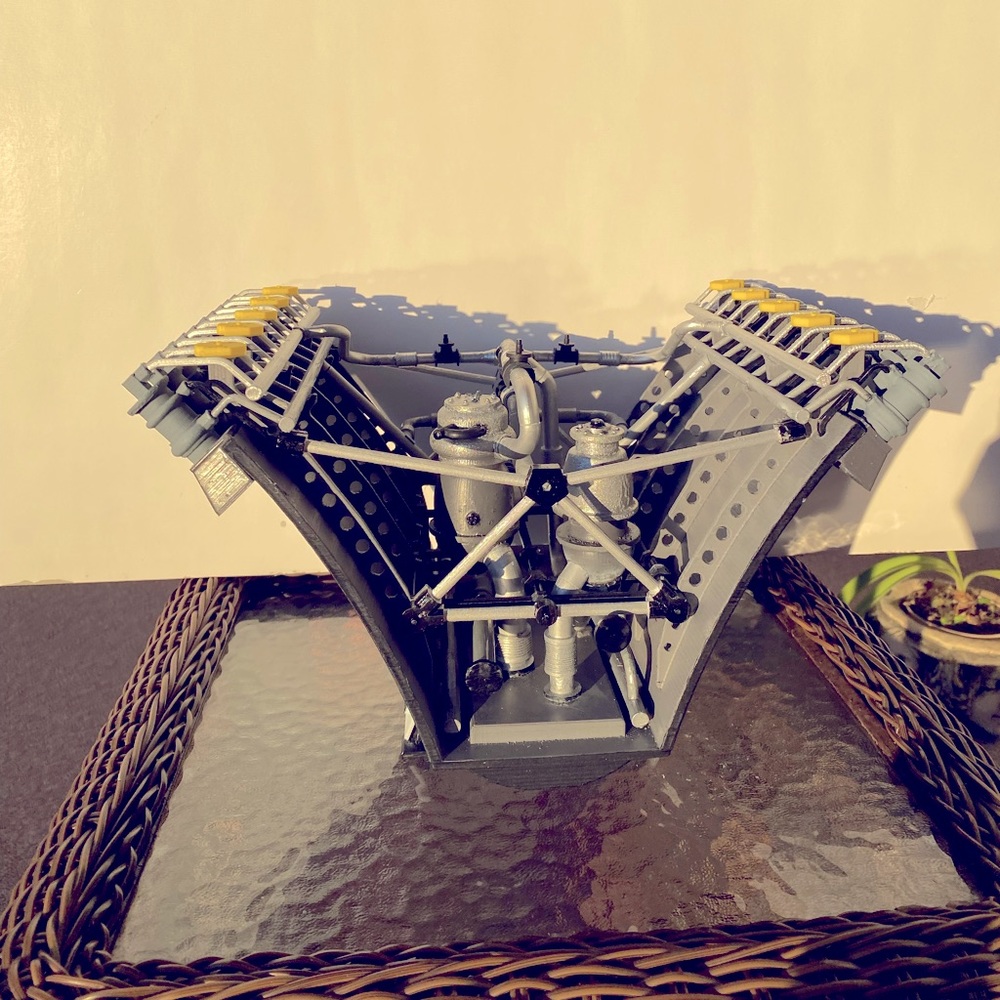 Aerospike engine model, handmade, 1:10 scale